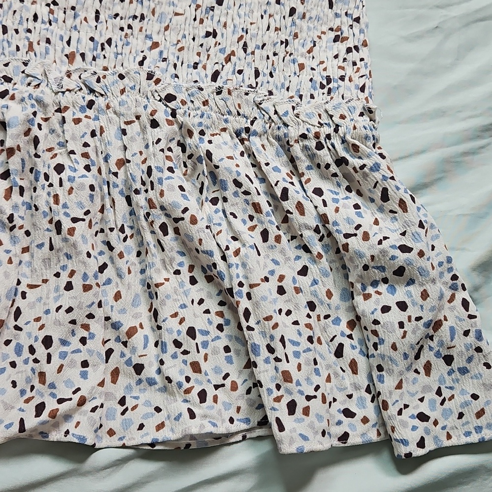 NWT Stellah Cream Patterned Mini Skirt, Size M - Picture 4 of 6